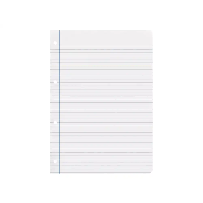 Liderpapel Recambio A4 100 Hojas 75gr Horizontal con Margen 4 Taladros 5