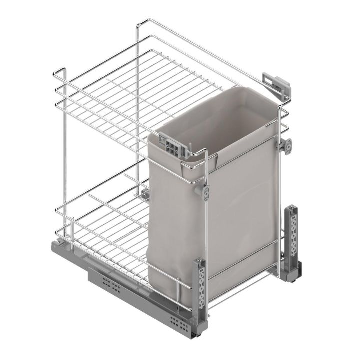 Botellero Panero Classic M400 Cromo Con Guia Oculta Ca, Extracción Parcial 25Kg. Sp16-19. Menage Confort Botellero Panero Classic M400 Cromo Con Guia Oculta Ca, Extracción Parcial 25Kg. Sp16-19. Menage Confort