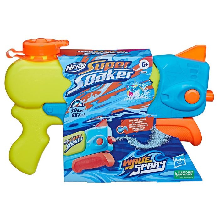 Nerf Super Soaker Wave Spray F6397 Blaster de Agua con Chorro Ondulado para Niños +6 Años 1