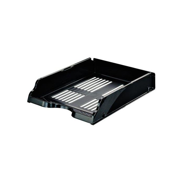 Esselte Bandeja Portadocumentos Transit Apilable A4, Negro, Estándar
