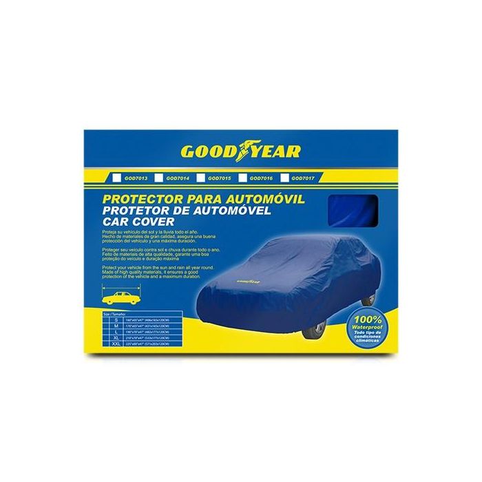 Cubre Coches Goodyear GOD7016 Azul (Talla XL) 2