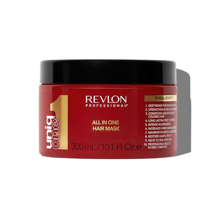 Revlon UNIQ ONE Mascarilla Capilar Todo en Uno 10 Beneficios para Cabello Seco y Dañado Hidratante Reparadora 300 ml