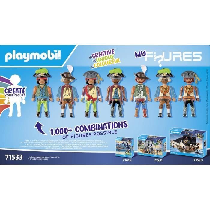 Playmobil 71533 My Figures Piratas - Set de Figuras Mezcla y Combina con Más de 1000 Combinaciones +4 años 3