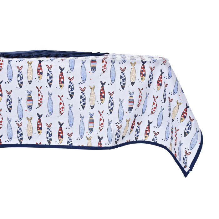 Mantel Mediterraneo DKD Home Decor Azul Rojo 250 x 0.5 x 150 cm Set de 9 (2 Unidades) 3 Mantel Mediterraneo DKD Home Decor Azul Rojo 250 x 0.5 x 150 cm Set de 9 (2 Unidades) 3