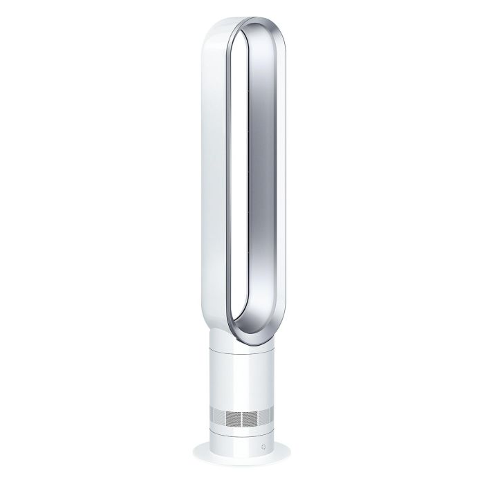 Dyson AM07 Ventilador sin Aspas de Pie para Habitaciones hasta 81 m³, Control Remoto, 10 Velocidades, Plata y Blanco