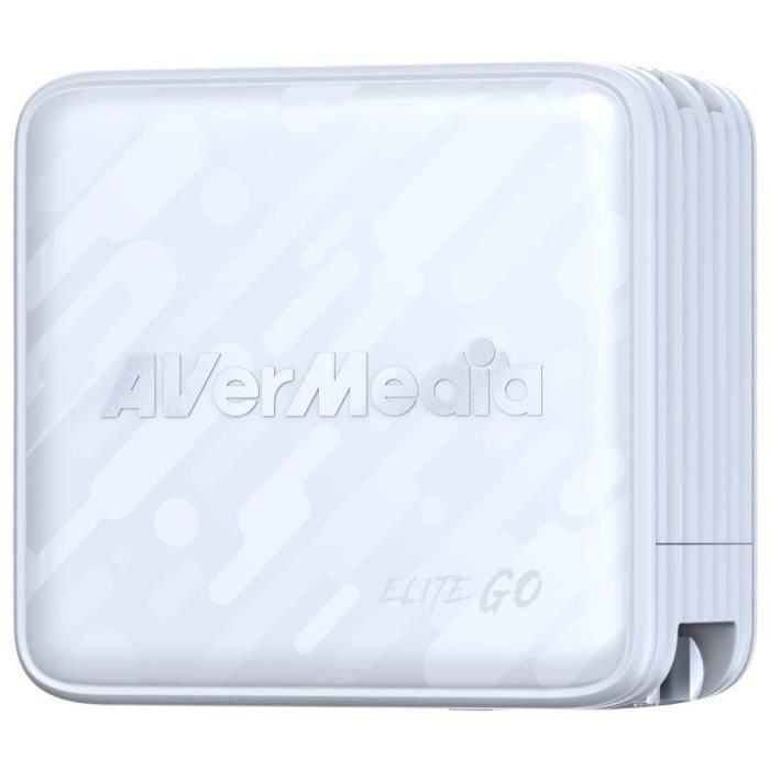 Avermedia GC313Pro Cargador GaN 100W con Captura de Vídeo FHD Blanco 1 Avermedia GC313Pro Cargador GaN 100W con Captura de Vídeo FHD Blanco 1