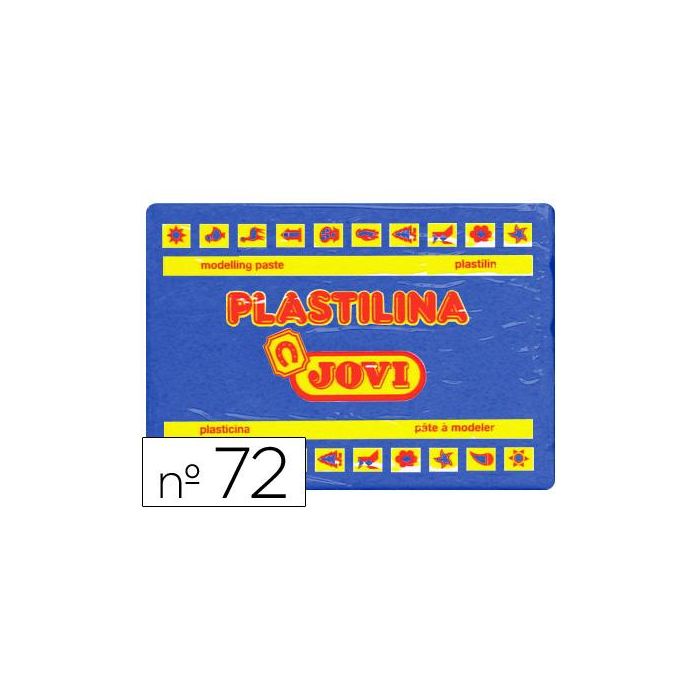 Plastilina Jovi 72 Azul Oscuro Unidad Tamaño Grande