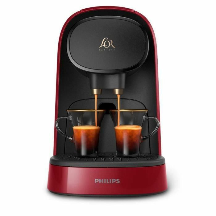 Philips LM8012 / 51 L'Or Barista Máquina Café Cápsulas Espresso Doble 19 Bar Rojo - Volúmenes Programables, Descalcificación, Reconocimiento Cápsulas, 9 Cápsulas 3