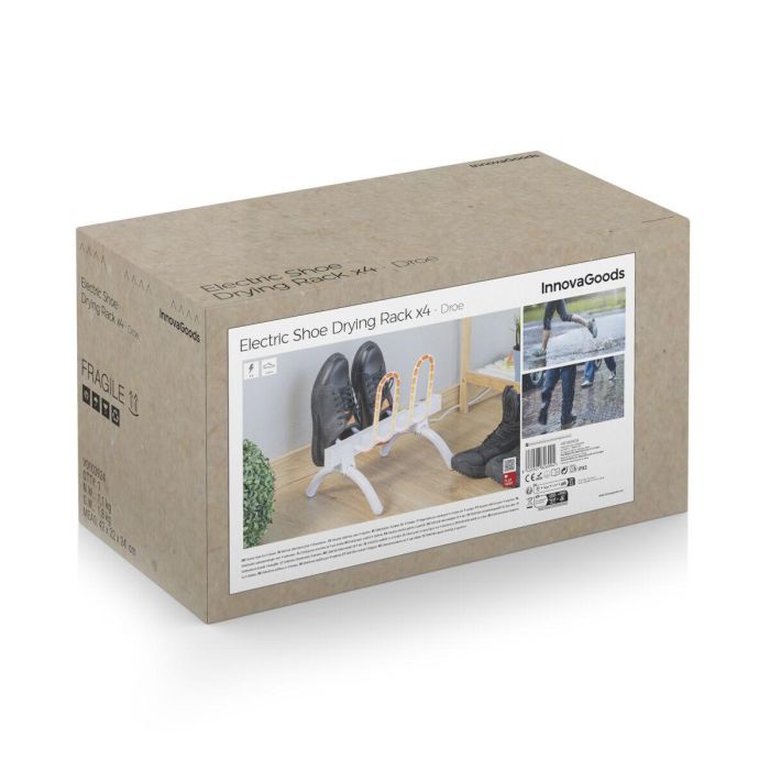 Tendedero Secador de Calzado Eléctrico Droe InnovaGoods 40 W 2 pares 1 Tendedero Secador de Calzado Eléctrico Droe InnovaGoods 40 W 2 pares 1