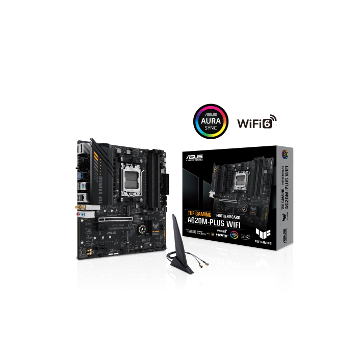ASUS TUF GAMING A620M-PLUS WiFi Zócalo AM5 8 ASUS TUF GAMING A620M-PLUS WiFi Zócalo AM5 8