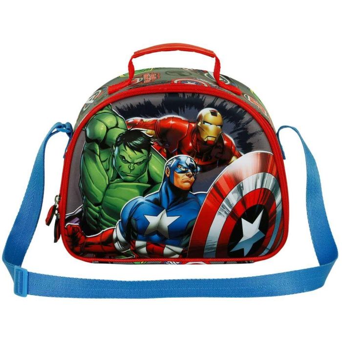 KARACTERMANIA Bolsa Portameriendas 3D Los Vengadores Invencible Marvel Avengers 25,5x20x10cm