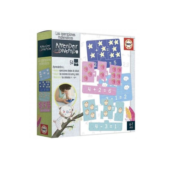 Educa Borrás Juego Operaciones Matemáticas 18699 para Aprender Sumas y Restas de 3 a 6 Años