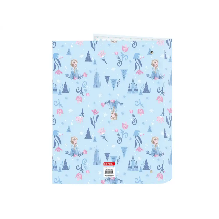 Carpeta de anillas Frozen Ice magic Azul A4 26.5 x 33 x 4 cm 1