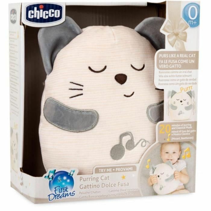 Chicco CHI1722591336988 Gatito de peluche Gris Desde el nacimiento 18