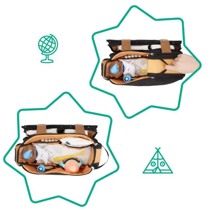 Badabulle Organizador Silla de Paseo Easy Travel 2 en 1 Cambiador y Bolsillos Múltiples 2