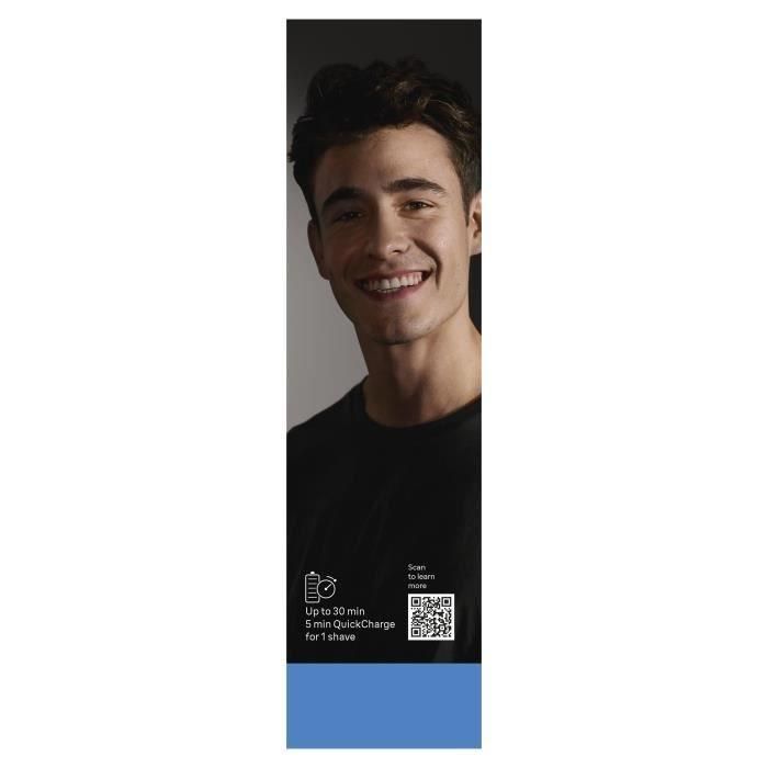 Braun Afeitadora Eléctrica Serie 3 BRA8700216735667 Azul/Negra - 30 min Batería, Carga Rápida 5 min 4