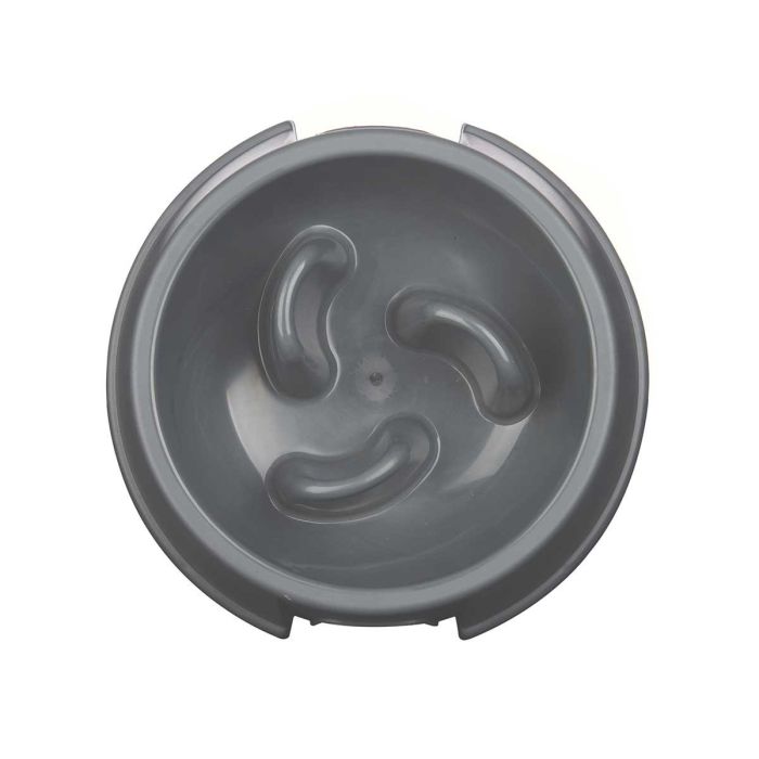 Comedero Plastico Alimentacion Lenta Antracita Mascow 27X7CM (12 Unidades) 2 Comedero Plastico Alimentacion Lenta Antracita Mascow 27X7CM (12 Unidades) 2