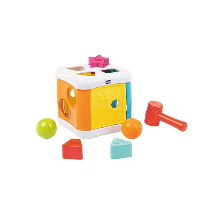 Cubo encajable 2 en 1 con martillo para encajar las bolas 14x14x16 cm 3 Cubo encajable 2 en 1 con martillo para encajar las bolas 14x14x16 cm 3