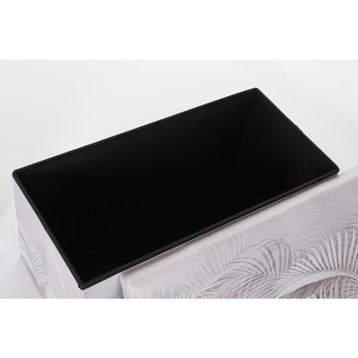 Caja Plegable Tropical DKD Home Decor Gris 35 x 36 x 71.5 cm (2 Unidades) 2 Caja Plegable Tropical DKD Home Decor Gris 35 x 36 x 71.5 cm (2 Unidades) 2