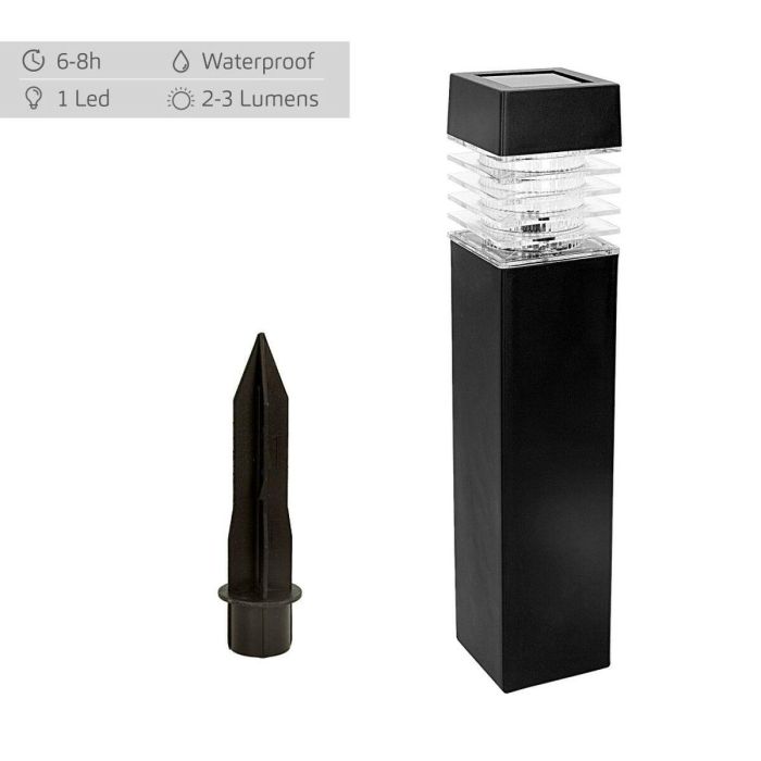 Set de estacas solares de jardín Aktive 4 Piezas Plástico 6 x 39,5 x 6 cm (4 Unidades) 6 Set de estacas solares de jardín Aktive 4 Piezas Plástico 6 x 39,5 x 6 cm (4 Unidades) 6