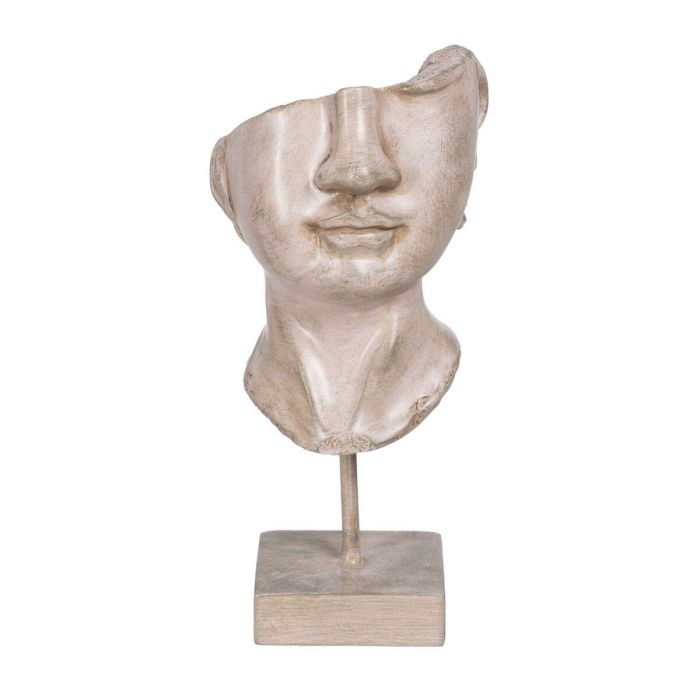 Figura Decorativa Beige Rostro 12,5 x 13,5 x 27,5 cm 5 Figura Decorativa Beige Rostro 12,5 x 13,5 x 27,5 cm 5