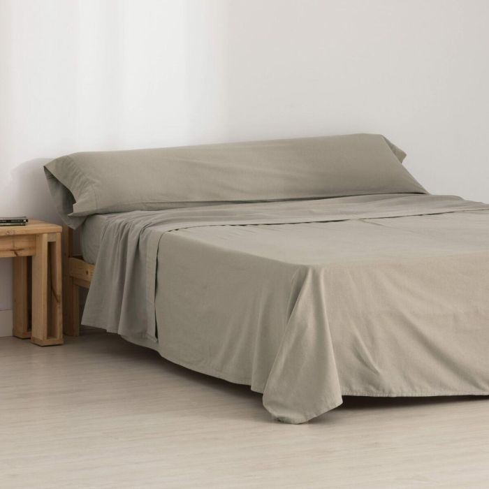 Juego de Sábanas SG Hogar Taupé Cama de 135 Juego de Sábanas SG Hogar Taupé Cama de 135