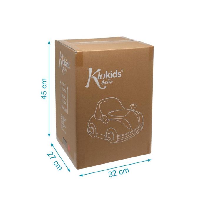KioKids Orinal Infantil Coche Rojo con Retrovisores, Respaldo y Tapa Extraíble para Aprendizaje y Operación Pañal +12 Meses 4