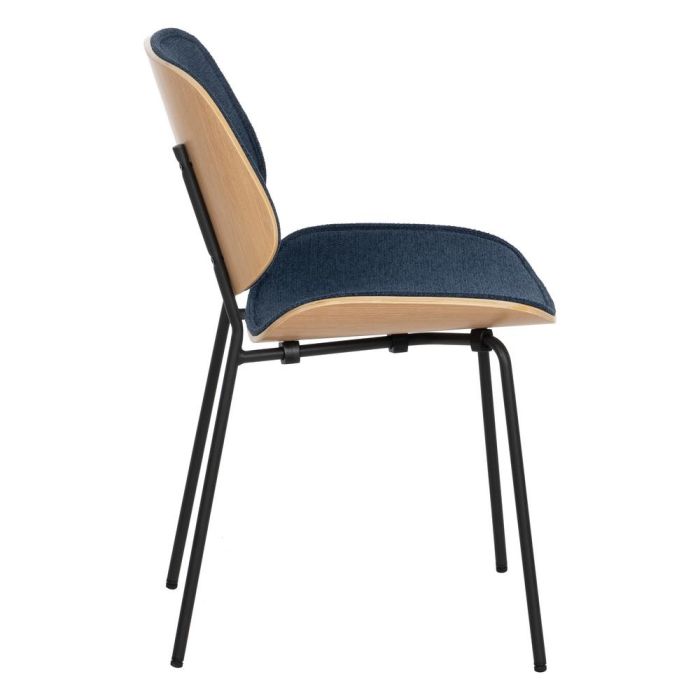 Silla Azul Marino Dm-Metal Salón 49 X 50 X 80 cm