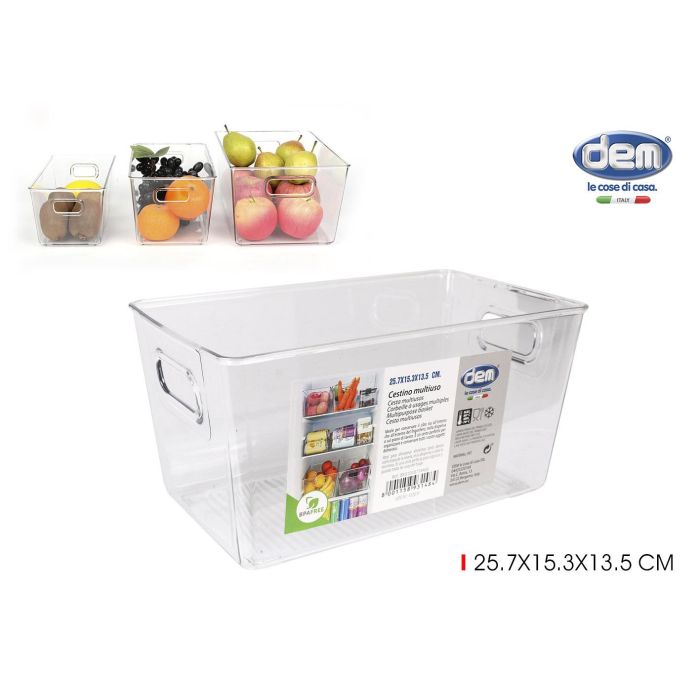 Caja Multiusos Dem Transparente 25,7 x 15,3 x 13,5 cm 0 Caja Multiusos Dem Transparente 25,7 x 15,3 x 13,5 cm 0