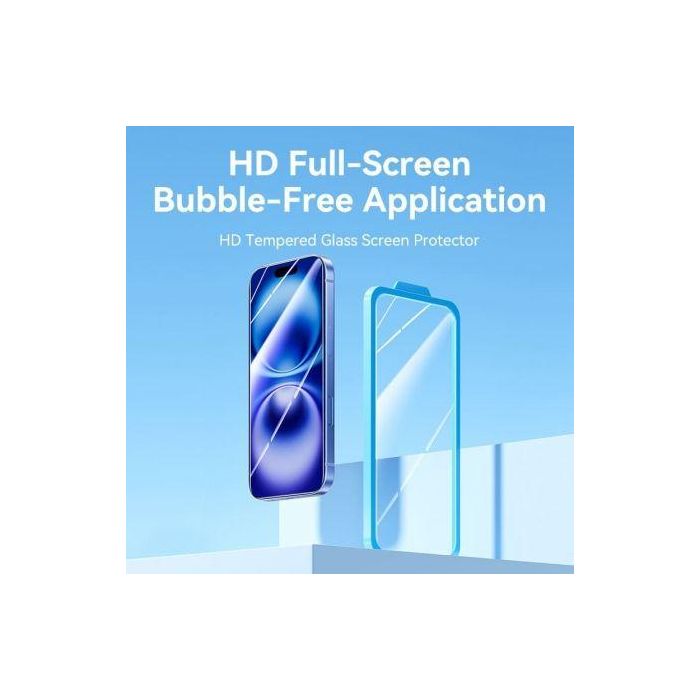 Protector de Pantalla de Cristal Templado Vention KUNTCA-10 para iPhone 16 + Herramienta de Instalación 1 Protector de Pantalla de Cristal Templado Vention KUNTCA-10 para iPhone 16 + Herramienta de Instalación 1