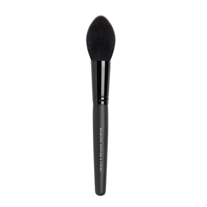 Bare Minerals SEAMLESS SHAPING & FINISH Brocha Maquillaje Doble Cónico Fibras Naturales para Esculpir, Contornear y Polvos Vegana 1 Unidad