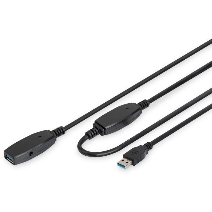 DIGITUS USB 3.0 Aktives Verlängerungskabel 10m. sw 0 DIGITUS USB 3.0 Aktives Verlängerungskabel 10m. sw 0
