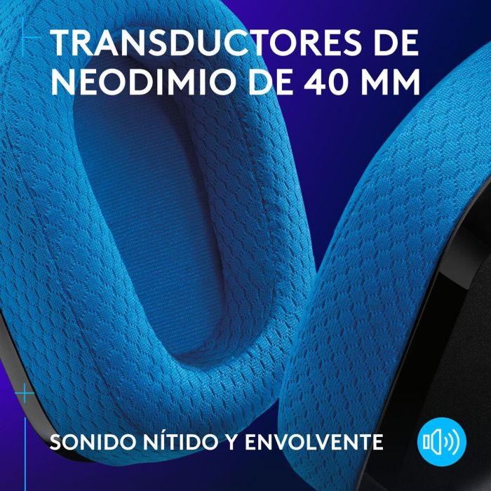 Logitech Auriculares Gaming G535 Inalámbricos LIGHTSPEED Negro, Compatible con Mac y Windows 5 Logitech Auriculares Gaming G535 Inalámbricos LIGHTSPEED Negro, Compatible con Mac y Windows 5