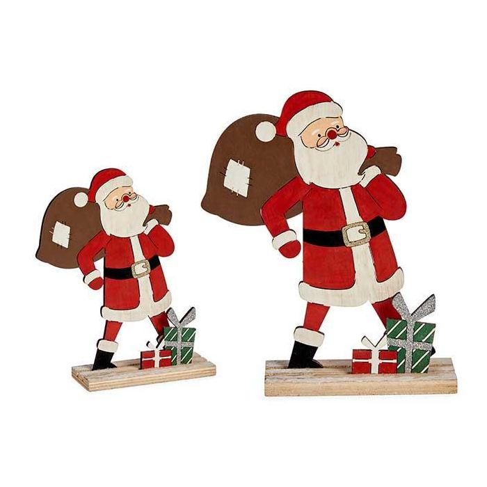 Papa Noel de Madera con Bolsa de Regalos Krist+ - 5.5x23.5x19 cm, Rojo, Verde, Blanco (12 Unidades) Papa Noel de Madera con Bolsa de Regalos Krist+ - 5.5x23.5x19 cm, Rojo, Verde, Blanco (12 Unidades)