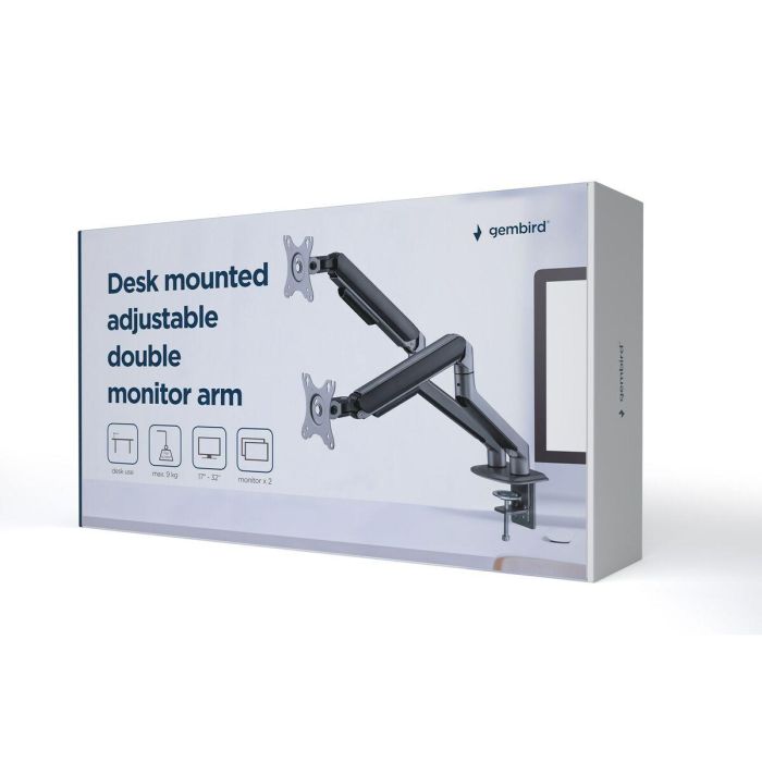Gembird MA-DA2-05 soporte para monitor 81,3 cm (32") Escritorio Gris 6 Gembird MA-DA2-05 soporte para monitor 81,3 cm (32") Escritorio Gris 6