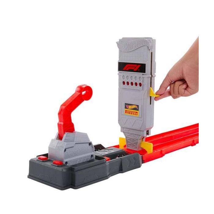 Pista hot wheels racing f1 reto de la parrilla de salida. incluye 2 vehiculos. 5