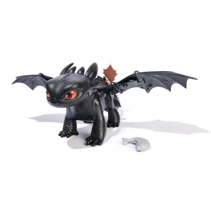 Spin Master Dragón Interactivo Toothless Doma y Entrena, 5 Personalidades, 60 Sonidos y Reacciones, Edad 4+, Pilas AAA, 25,4x33x20,3 cm 1