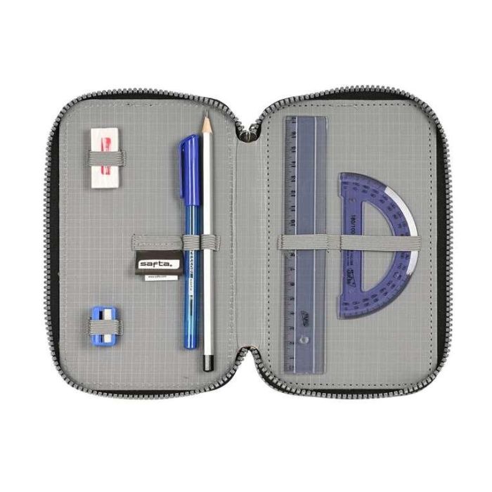 Safta Plumier Triple "Stone" 36 Piezas 12,5x19,5x5,5 cm 3