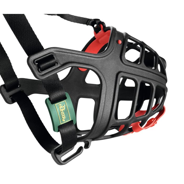 Hunter Bozal Albury 5 para Perros con Protección Anticebos Envenenados. Flexible, Plástico Resistente, Acolchado, Permite Beber y Jadear, Negro. 6