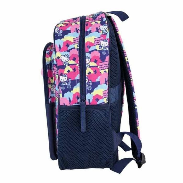 Hello Kitty Mochila Primaria Doble Compartimento, Gran Capacidad, Adaptable a Carro con Pom-Pom, 42x31x13.5cm 6 Hello Kitty Mochila Primaria Doble Compartimento, Gran Capacidad, Adaptable a Carro con Pom-Pom, 42x31x13.5cm 6