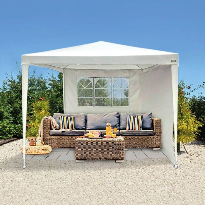 Cenador Aktive 270 x 255 x 270 cm Acero Crema 1 Cenador Aktive 270 x 255 x 270 cm Acero Crema 1