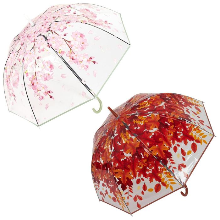 Entre Temps Paraguas Transparente Automático con Mango Ergonómico - Diámetro 88 cm 2 Entre Temps Paraguas Transparente Automático con Mango Ergonómico - Diámetro 88 cm 2