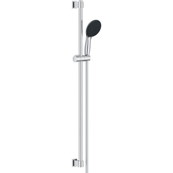 Set de ducha con rociador de 3 chorros, barra de 90 cm y flexo - GROHE Vitalio Start 110 26956001 - Ahorro de agua - Cromo Set de ducha con rociador de 3 chorros, barra de 90 cm y flexo - GROHE Vitalio Start 110 26956001 - Ahorro de agua - Cromo