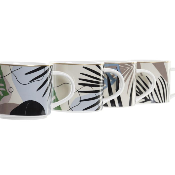 DKD Home Decor Taza Mug Tropical Hojas Multicolor de Porcelana 350ml Apta Microondas y Lavavajillas Lote 12 Unidades 1 DKD Home Decor Taza Mug Tropical Hojas Multicolor de Porcelana 350ml Apta Microondas y Lavavajillas Lote 12 Unidades 1