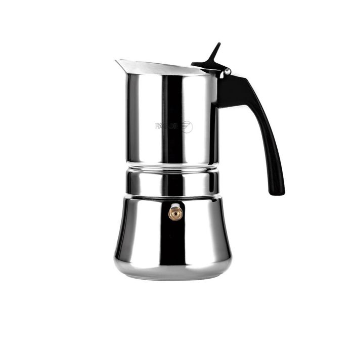 Fagor Cafetera Etnica Acero Inoxidable 18/10, 6 Tazas, Cromado, Junta de Silicona, Mangos Termoaislantes 0 Fagor Cafetera Etnica Acero Inoxidable 18/10, 6 Tazas, Cromado, Junta de Silicona, Mangos Termoaislantes 0