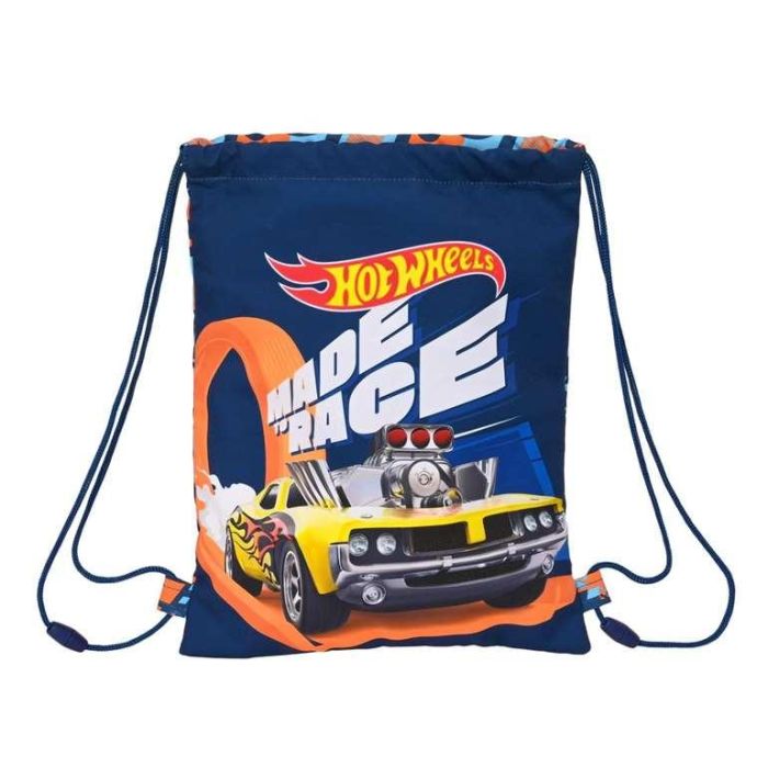 Safta Saco Plano Junior Hot Wheels "Speed Club" Azul Marino y Naranja 26x34x1 Polyester 0 Safta Saco Plano Junior Hot Wheels "Speed Club" Azul Marino y Naranja 26x34x1 Polyester 0