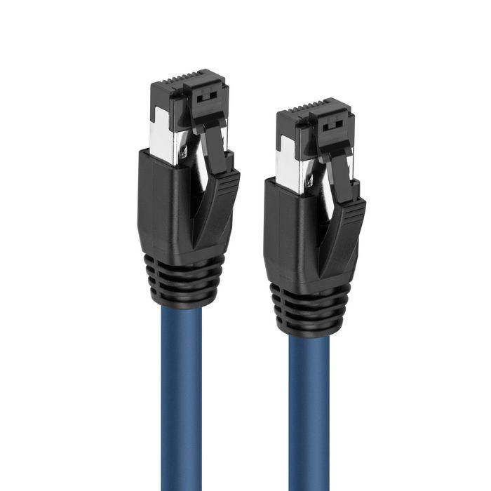 MicroConnect CAT8.1 S/FTP 0,25m Blue LSZH Shielded Network Cable, AWG 24 1 MicroConnect CAT8.1 S/FTP 0,25m Blue LSZH Shielded Network Cable, AWG 24 1