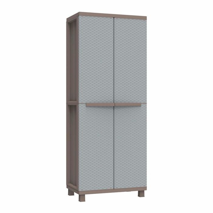 Armario Escobero Terry Jrattan 368 Gris 68 x 37,5 x 170 cm Plástico 4 Estantes 3