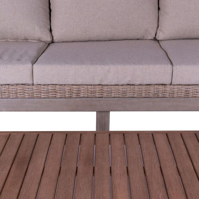 Sofá de Jardín Patsy 220 x 89 x 64,50 cm Madera Ratán 3