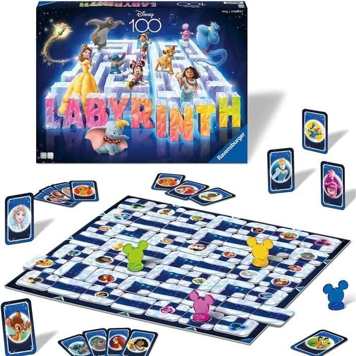 Labyrinth Disney 100º cumpleaños - Juego de Plateau - 4005556274604 - Ravensburger 1